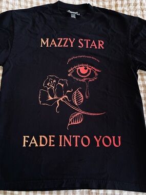 ENTER THE NIGHT GALLERY T-shirt Black Mazzy Star FADE INTO YOU size Small NWOT